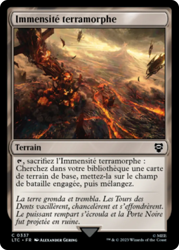 Immensité terramorphe — Tales of Middle-earth Commander — Magic: The Gathering