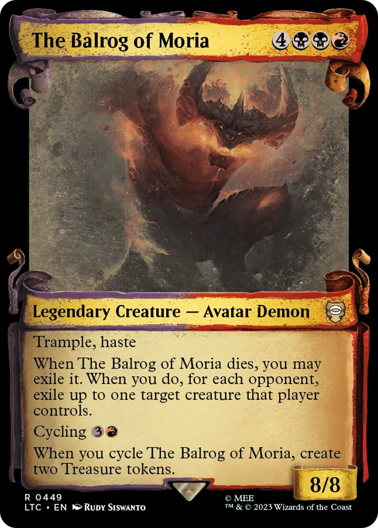 The Balrog of Moria — Tales of Middle-earth Commander — Magic: The Gathering