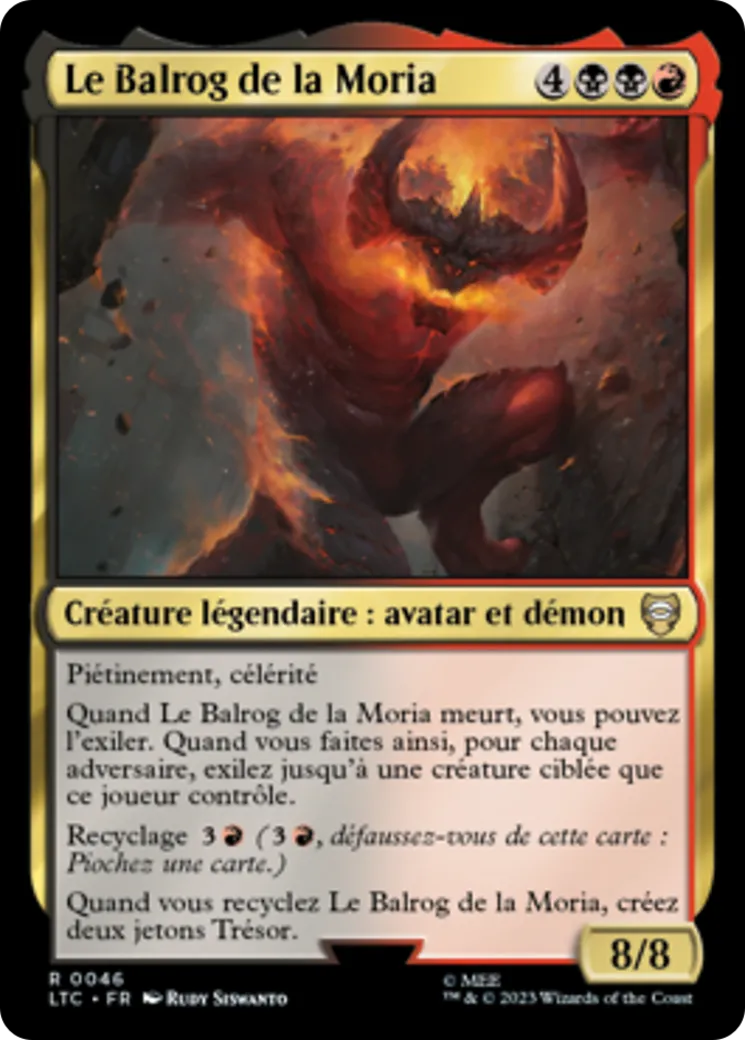 Le Balrog de la Moria — Tales of Middle-earth Commander — Magic: The Gathering