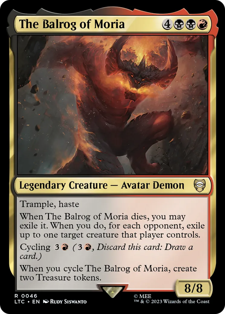 The Balrog of Moria — Tales of Middle-earth Commander — Magic: The Gathering