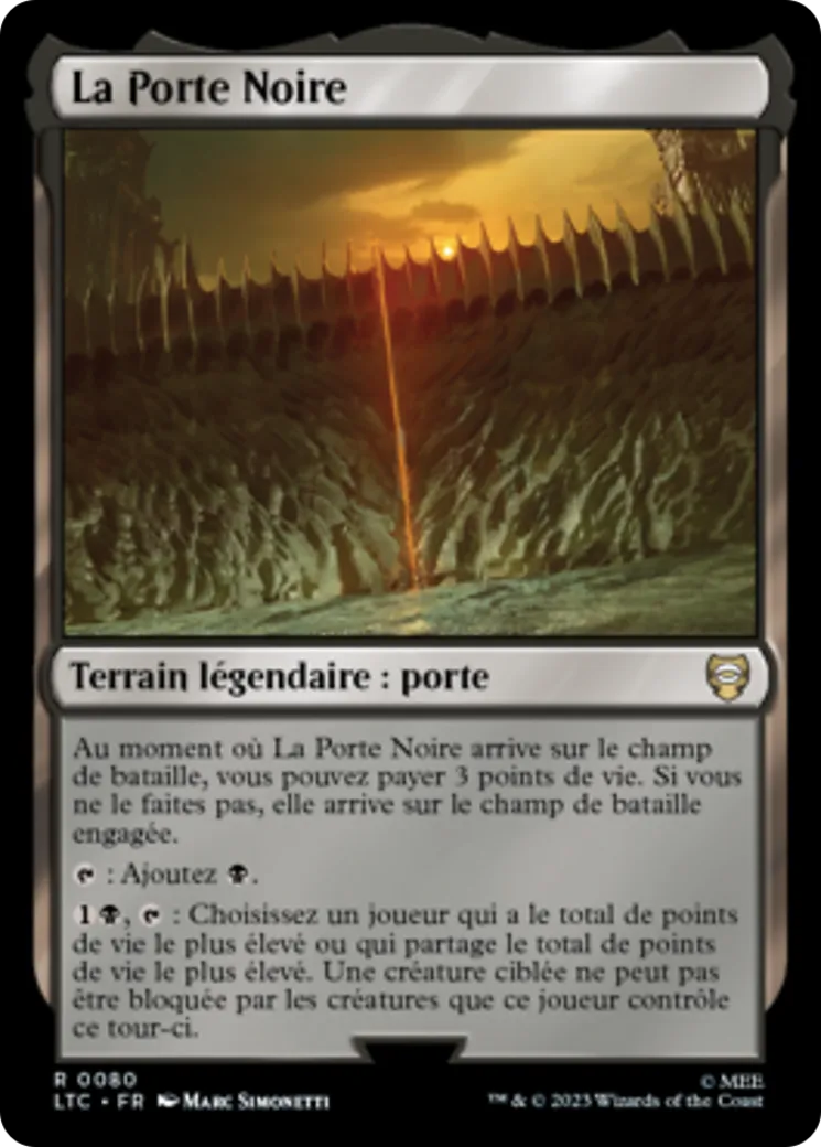 La Porte Noire — Tales of Middle-earth Commander — Magic: The Gathering