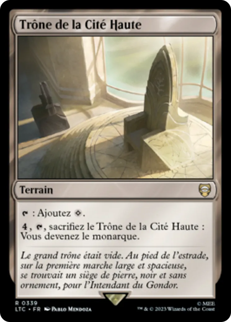 Trône de la Cité Haute — Tales of Middle-earth Commander — Magic: The Gathering