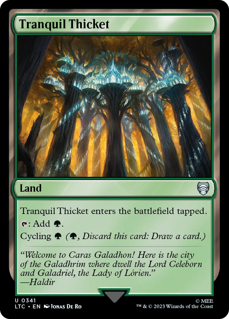 Tranquil Thicket — Tales of Middle-earth Commander — Magic: The Gathering