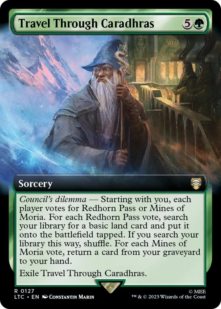 Travel Through Caradhras — Tales of Middle-earth Commander — Magic: The Gathering