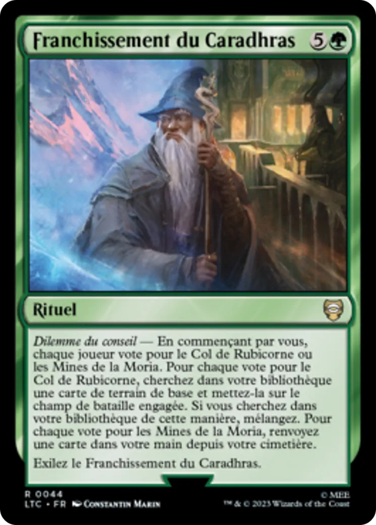 Franchissement du Caradhras — Tales of Middle-earth Commander — Magic: The Gathering