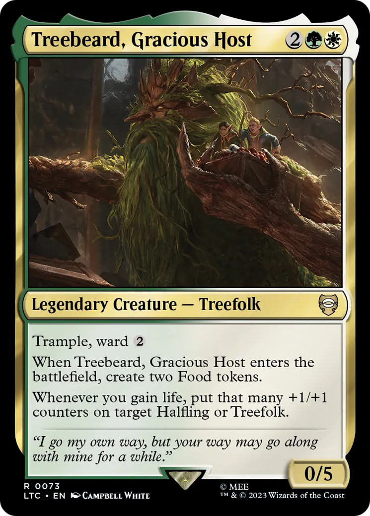 Treebeard, Gracious Host — Tales of Middle-earth Commander — Magic: The Gathering
