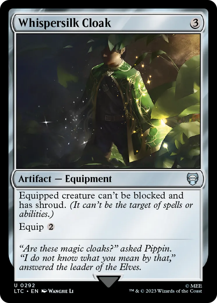 Whispersilk Cloak — Tales of Middle-earth Commander — Magic: The Gathering
