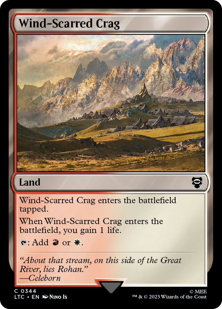 Cordillère marquée par les vents — Tales of Middle-earth Commander — Magic: The Gathering