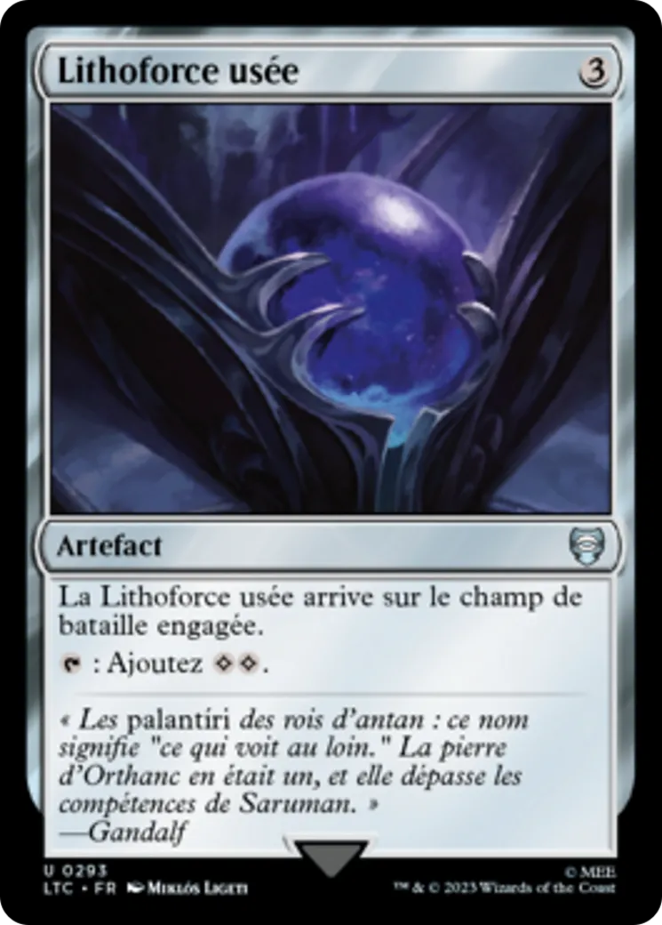 Lithoforce usée — Tales of Middle-earth Commander — Magic: The Gathering