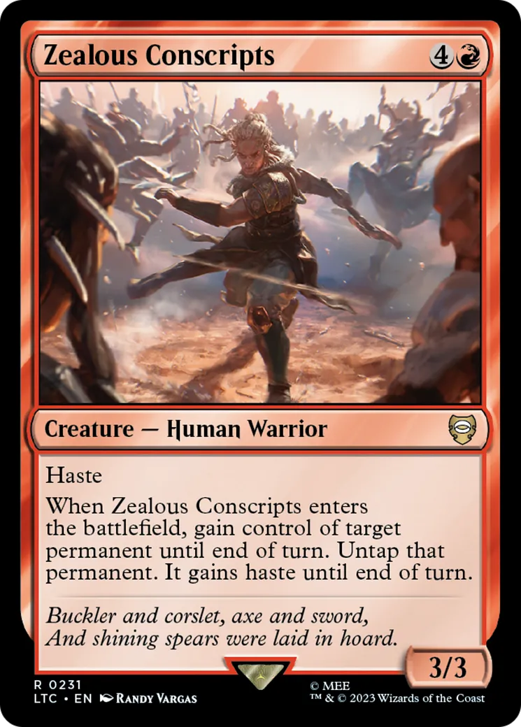 Zealous Conscripts — Tales of Middle-earth Commander — Magic: The Gathering