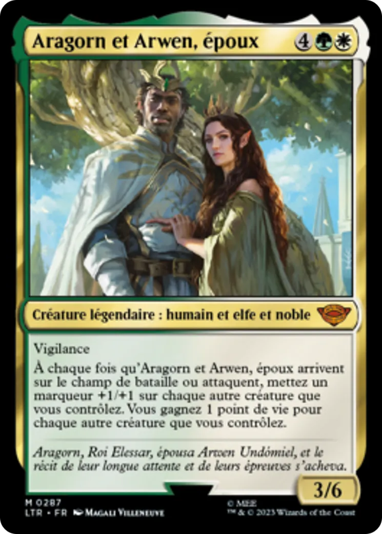 Aragorn et Arwen, époux — The Lord of the Rings: Tales of Middle-earth — Magic: The Gathering