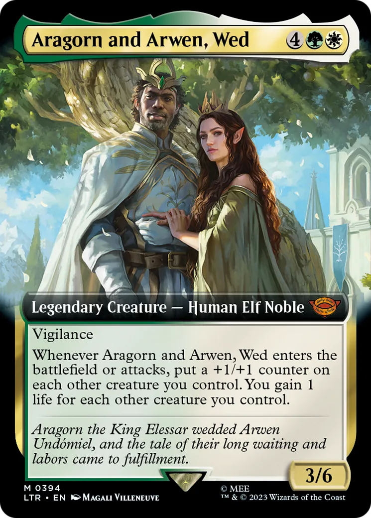 Aragorn and Arwen, Wed — The Lord of the Rings: Tales of Middle-earth — Magic: The Gathering