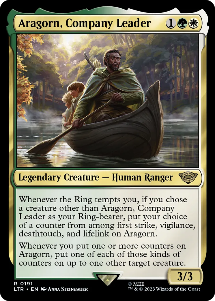 Aragorn, chef de la compagnie — The Lord of the Rings: Tales of Middle-earth — Magic: The Gathering
