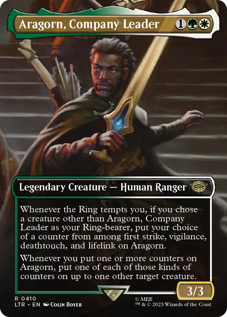 Aragorn, Company Leader from The Lord of the Rings: Tales of Middle-earth - Magic: The Gathering