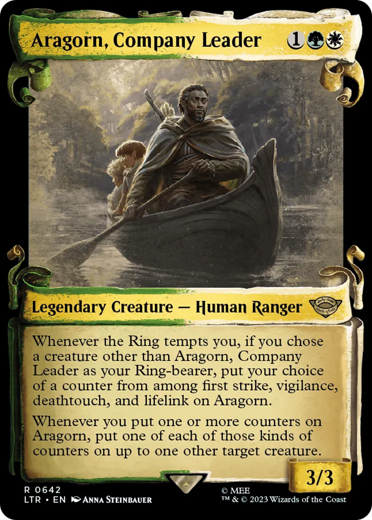 Aragorn, chef de la compagnie — The Lord of the Rings: Tales of Middle-earth — Magic: The Gathering