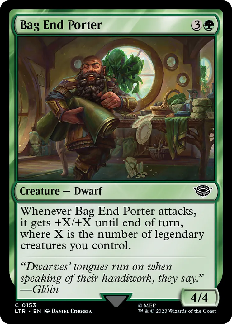 Bag End Porter — The Lord of the Rings: Tales of Middle-earth — Magic: The Gathering