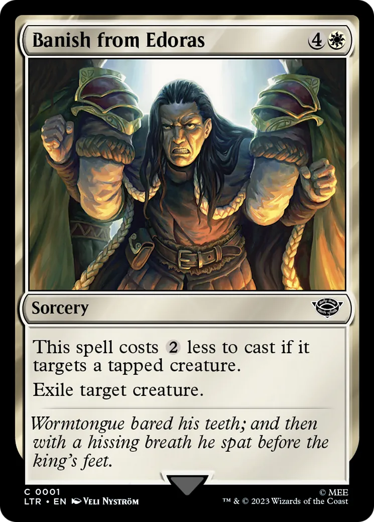 Bannir d'Edoras — The Lord of the Rings: Tales of Middle-earth — Magic: The Gathering