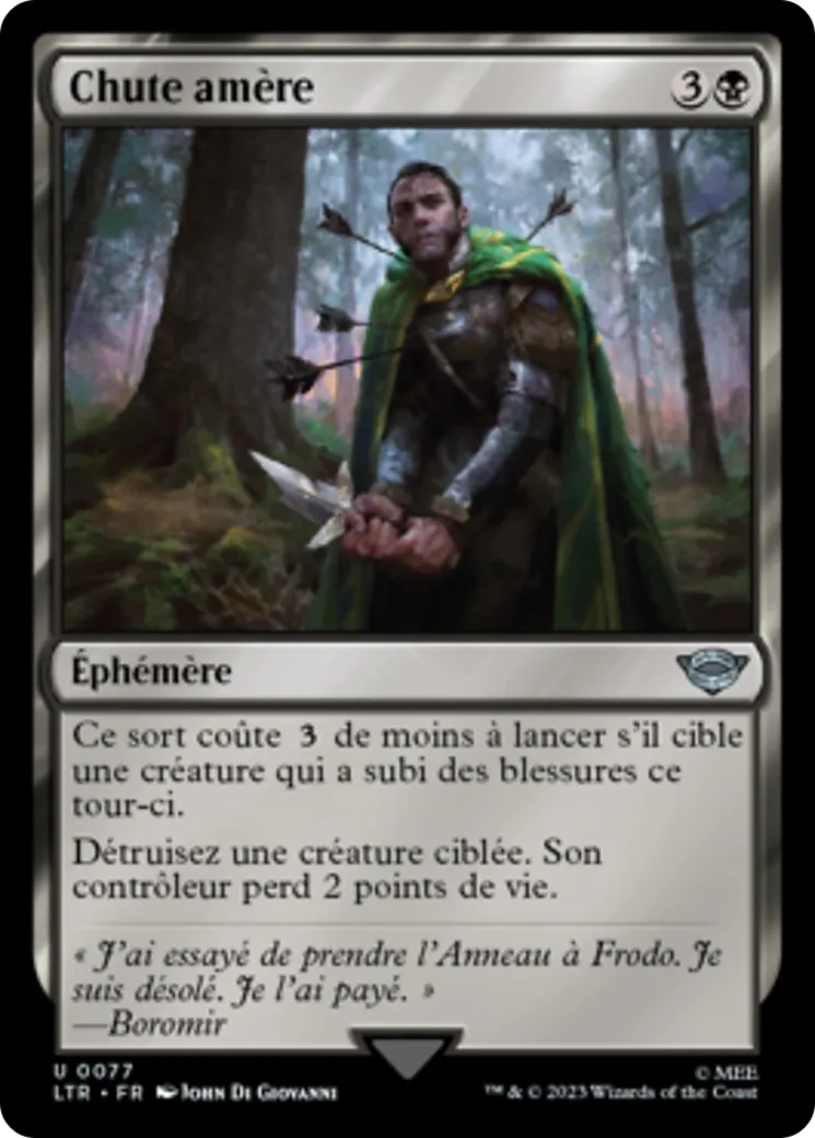 Chute amère — The Lord of the Rings: Tales of Middle-earth — Magic: The Gathering