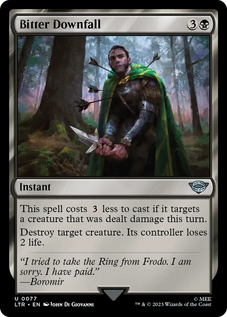 Chute amère — The Lord of the Rings: Tales of Middle-earth — Magic: The Gathering