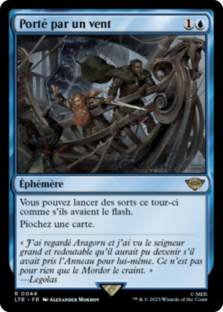 Porté par un vent — The Lord of the Rings: Tales of Middle-earth — Magic: The Gathering