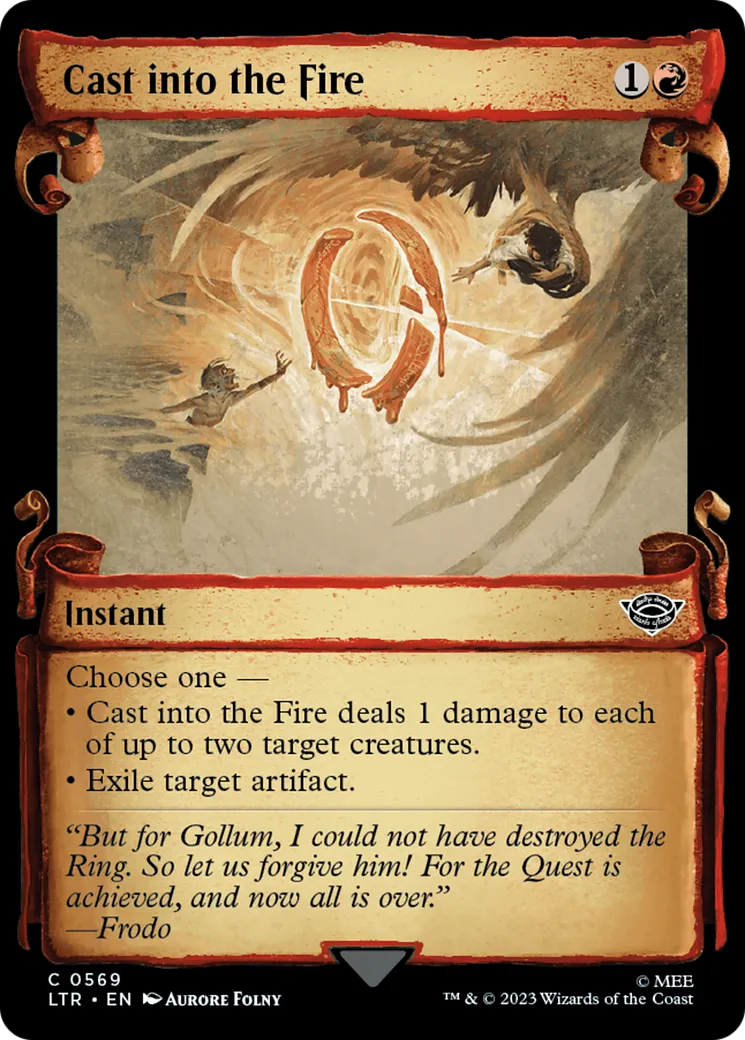 Jeter dans le feu — The Lord of the Rings: Tales of Middle-earth — Magic: The Gathering