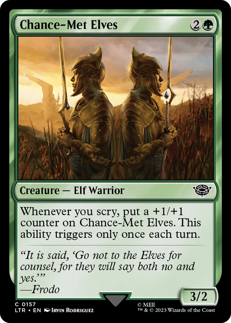 Elfes rencontrés par hasard — The Lord of the Rings: Tales of Middle-earth — Magic: The Gathering