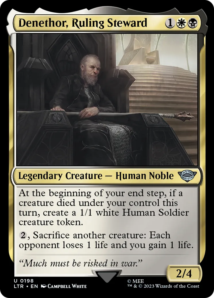 Denethor, surintendant gouvernant — The Lord of the Rings: Tales of Middle-earth — Magic: The Gathering