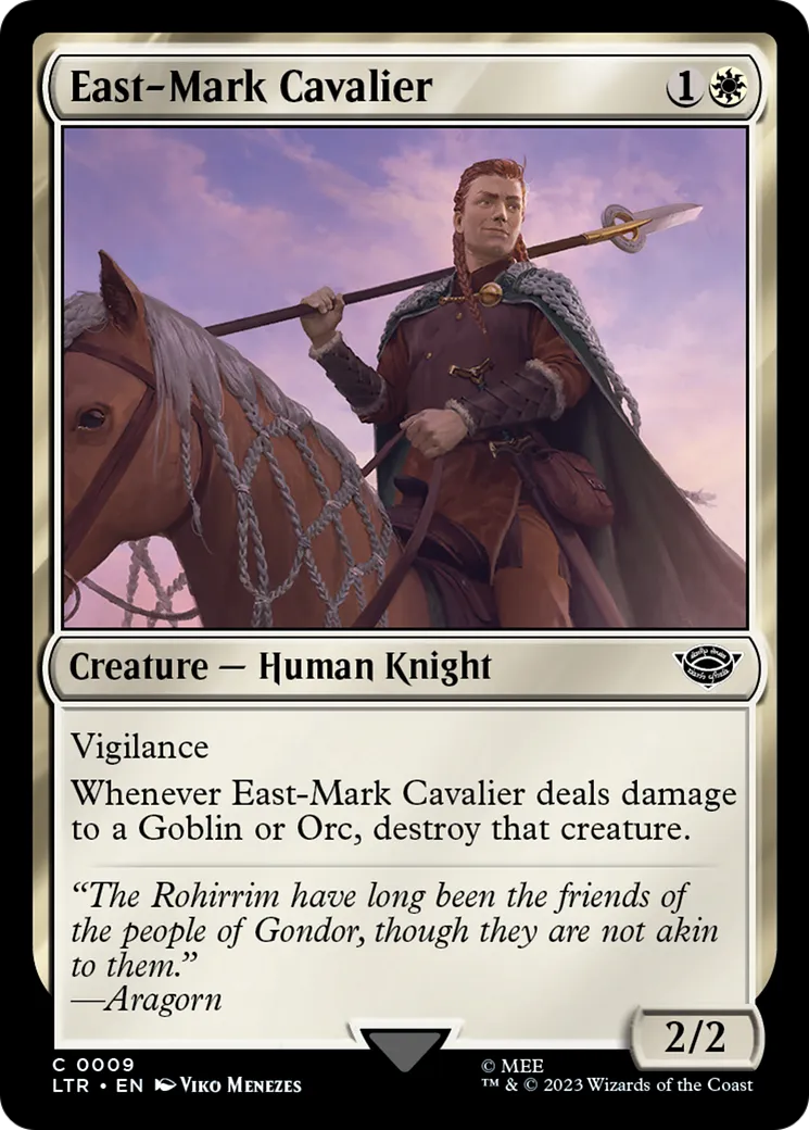 East-Mark Cavalier — The Lord of the Rings: Tales of Middle-earth — Magic: The Gathering