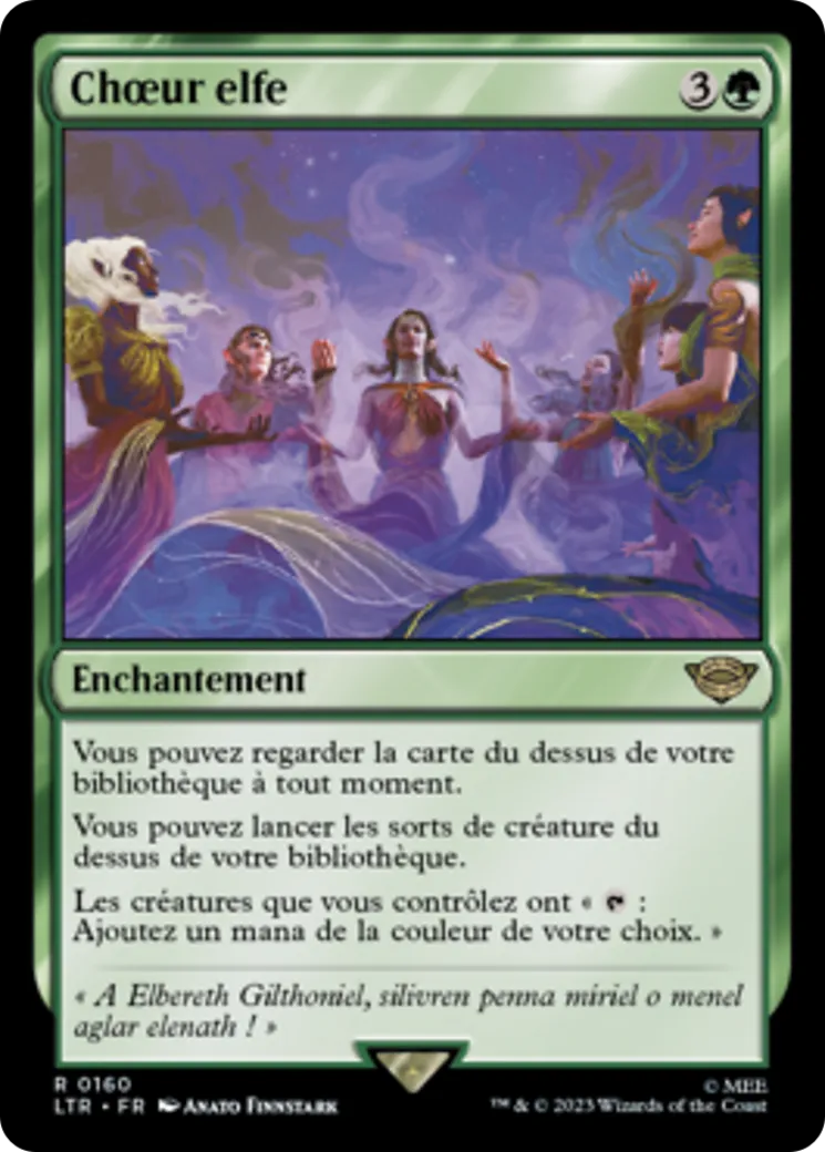 Chœur elfe — The Lord of the Rings: Tales of Middle-earth — Magic: The Gathering