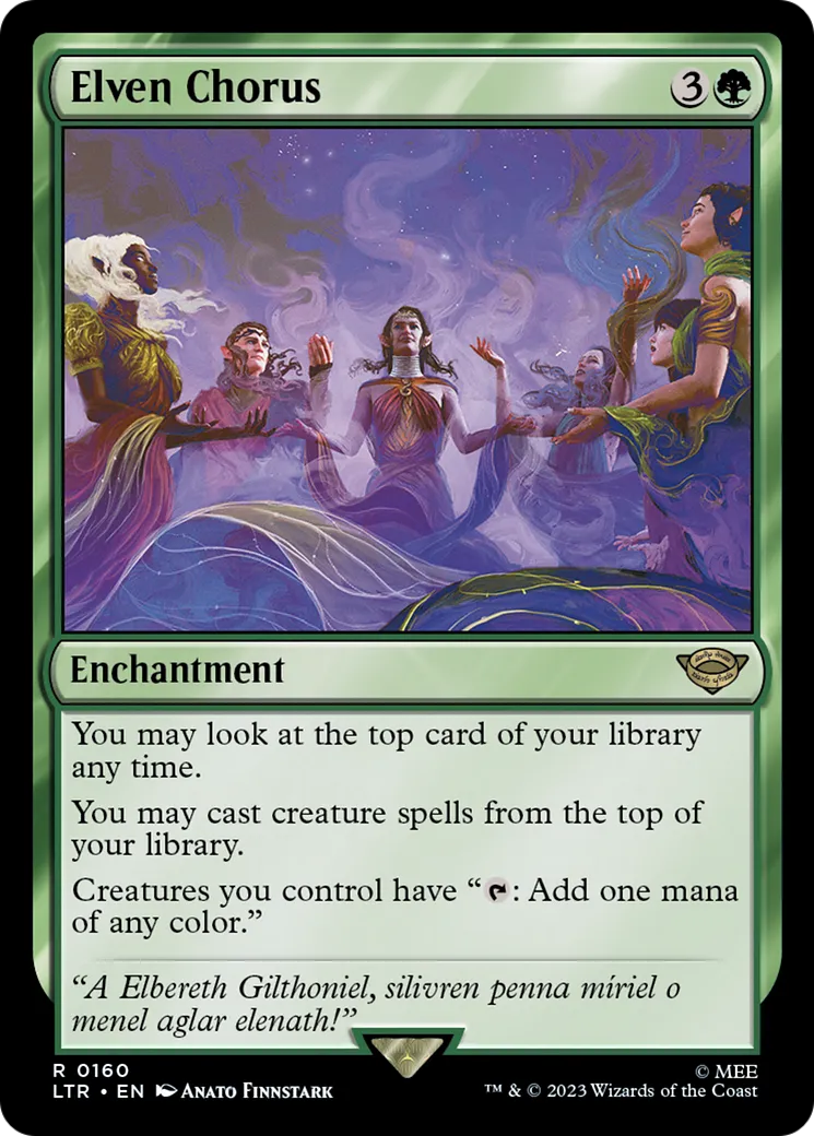 Elven Chorus — The Lord of the Rings: Tales of Middle-earth — Magic: The Gathering