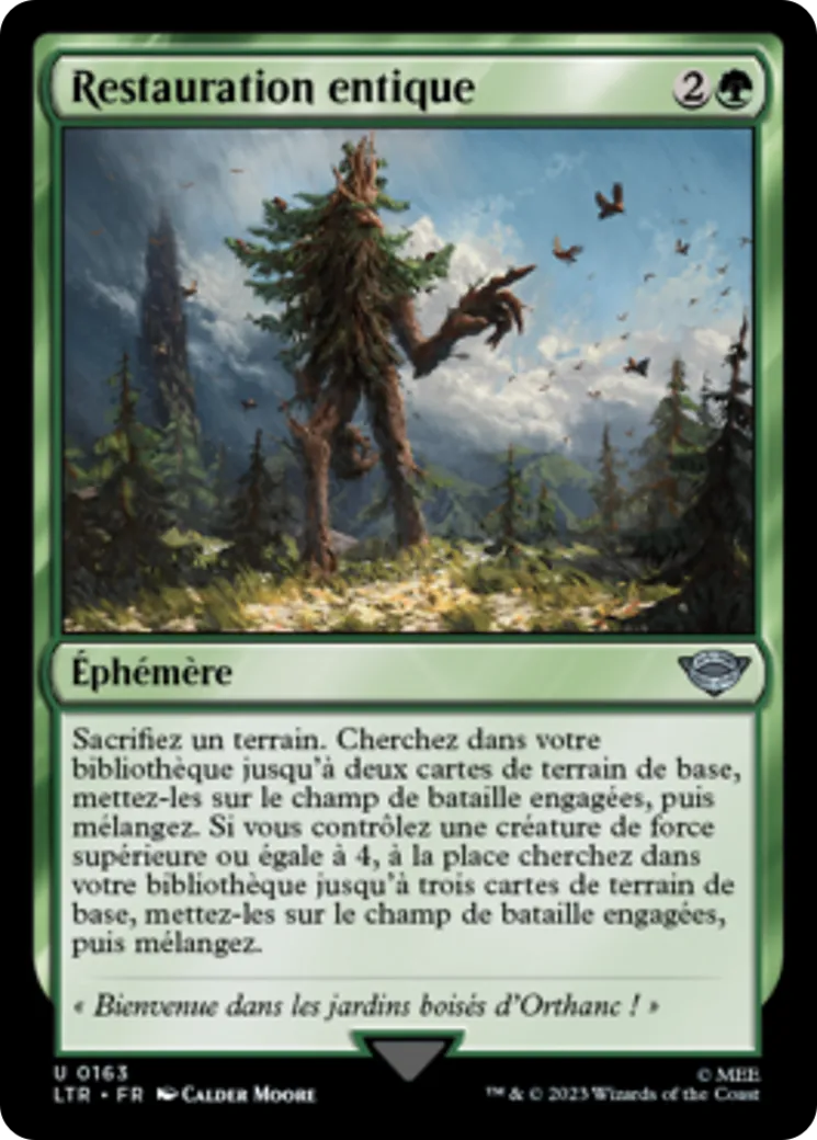 Restauration entique — The Lord of the Rings: Tales of Middle-earth — Magic: The Gathering