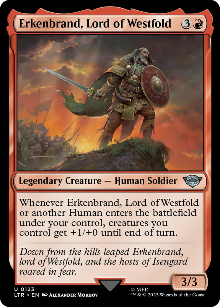 Erkenbrand, seigneur de l'Ouestfolde — The Lord of the Rings: Tales of Middle-earth — Magic: The Gathering