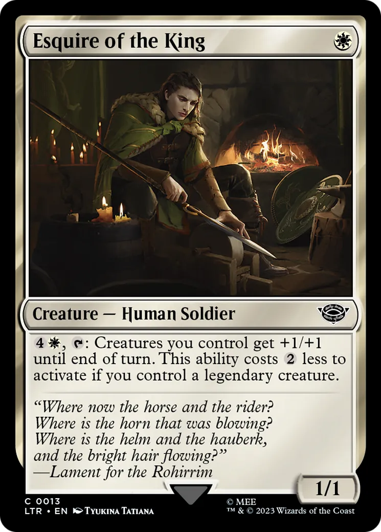 Écuyer du roi — The Lord of the Rings: Tales of Middle-earth — Magic: The Gathering