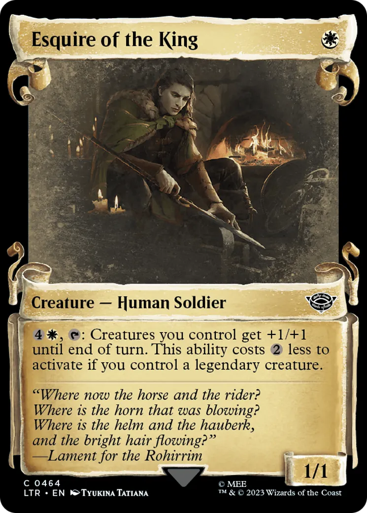 Esquire of the King — The Lord of the Rings: Tales of Middle-earth — Magic: The Gathering