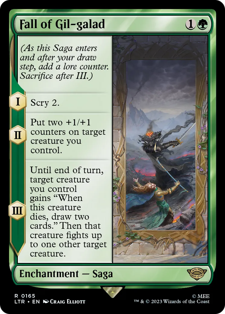 Chute de Gil-galad — The Lord of the Rings: Tales of Middle-earth — Magic: The Gathering
