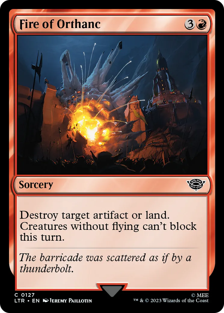 Feu d'Orthanc — The Lord of the Rings: Tales of Middle-earth — Magic: The Gathering