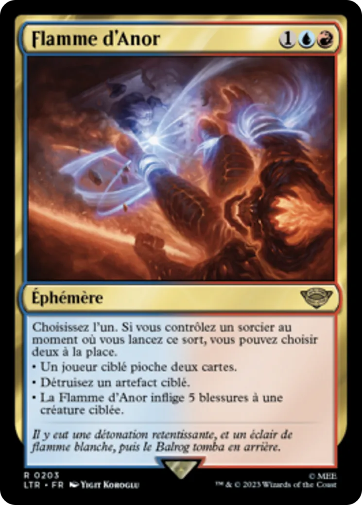 Flamme d'Anor — The Lord of the Rings: Tales of Middle-earth — Magic: The Gathering