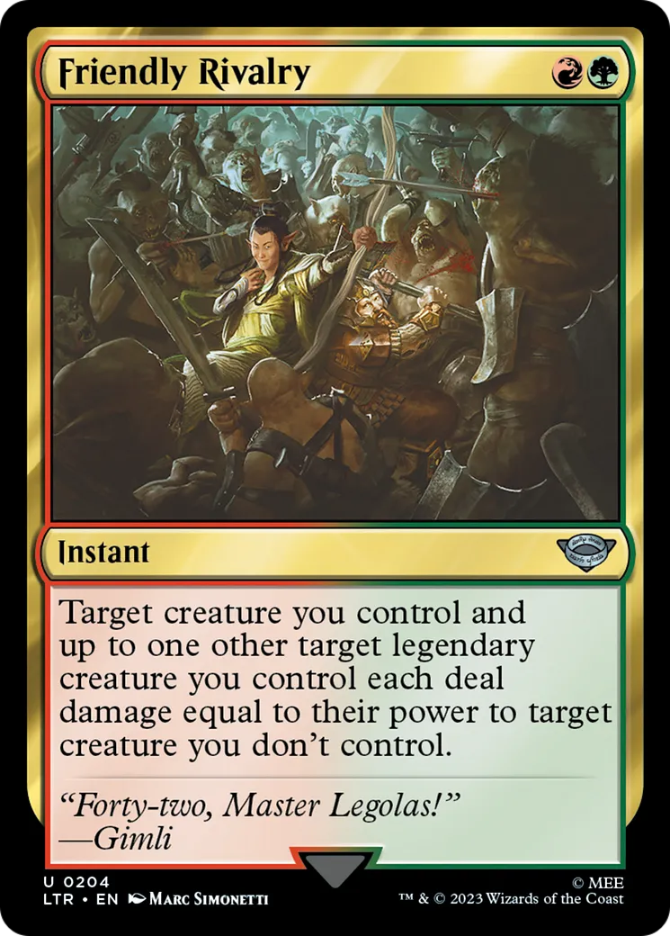 Friendly Rivalry — The Lord of the Rings: Tales of Middle-earth — Magic: The Gathering