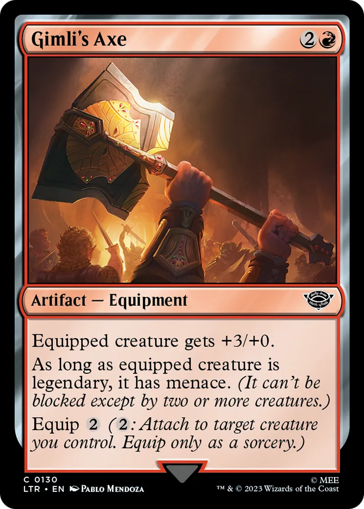 Hache de Gimli — The Lord of the Rings: Tales of Middle-earth — Magic: The Gathering