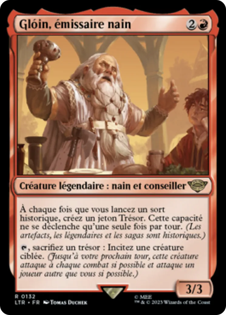 Glóin, émissaire nain — The Lord of the Rings: Tales of Middle-earth — Magic: The Gathering