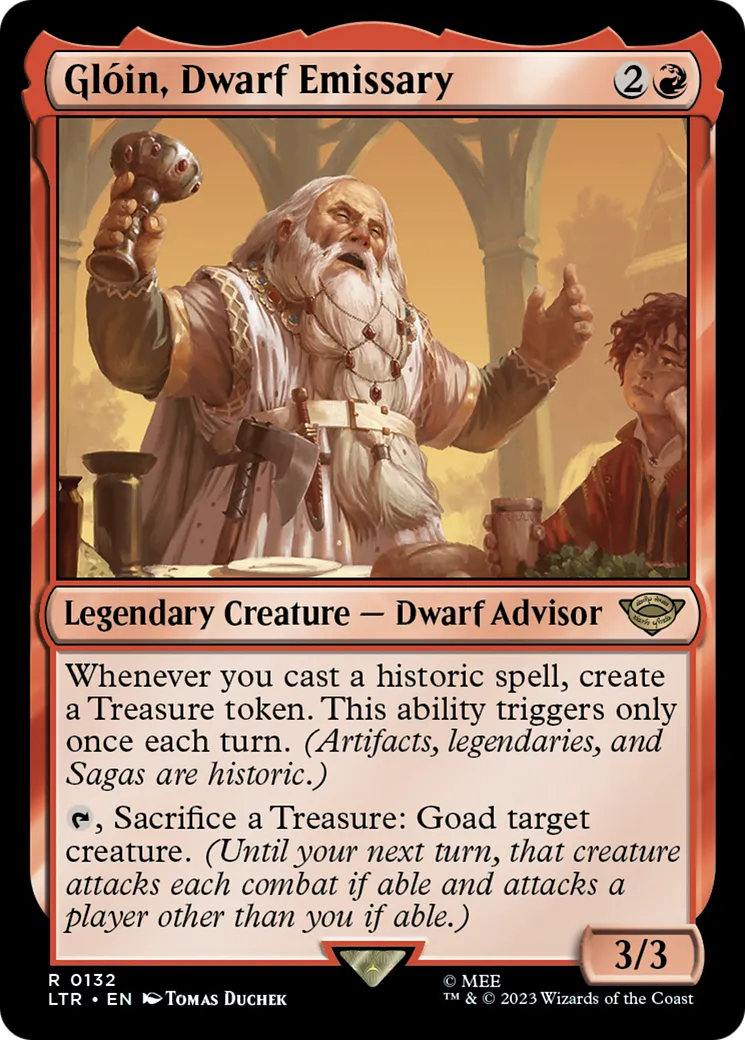 Glóin, émissaire nain — The Lord of the Rings: Tales of Middle-earth — Magic: The Gathering