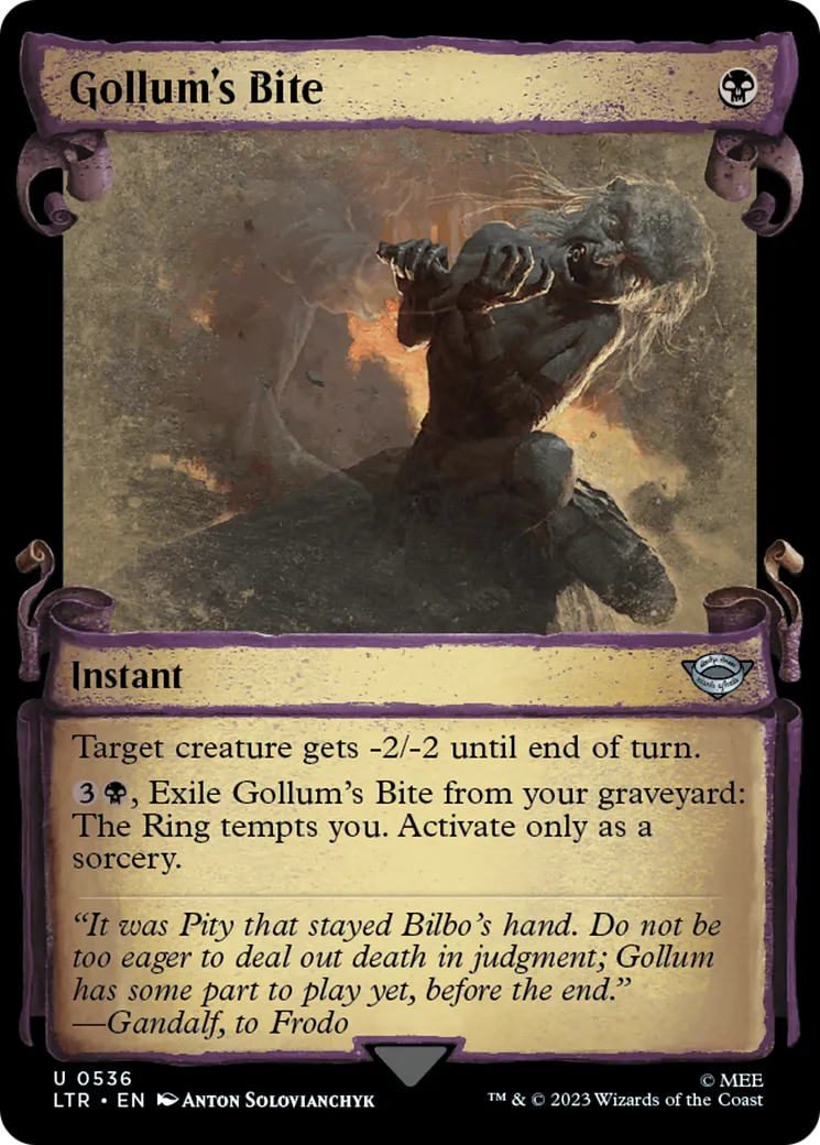 Gollum's Bite — The Lord of the Rings: Tales of Middle-earth — Magic: The Gathering