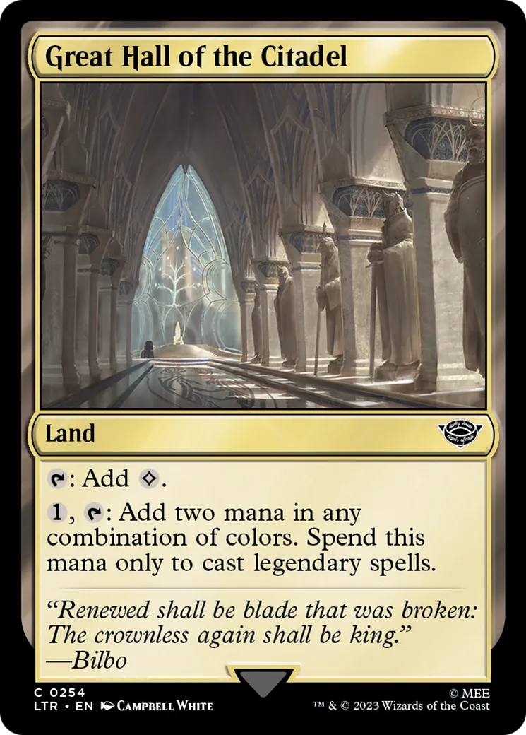 Grande salle de la Citadelle — The Lord of the Rings: Tales of Middle-earth — Magic: The Gathering