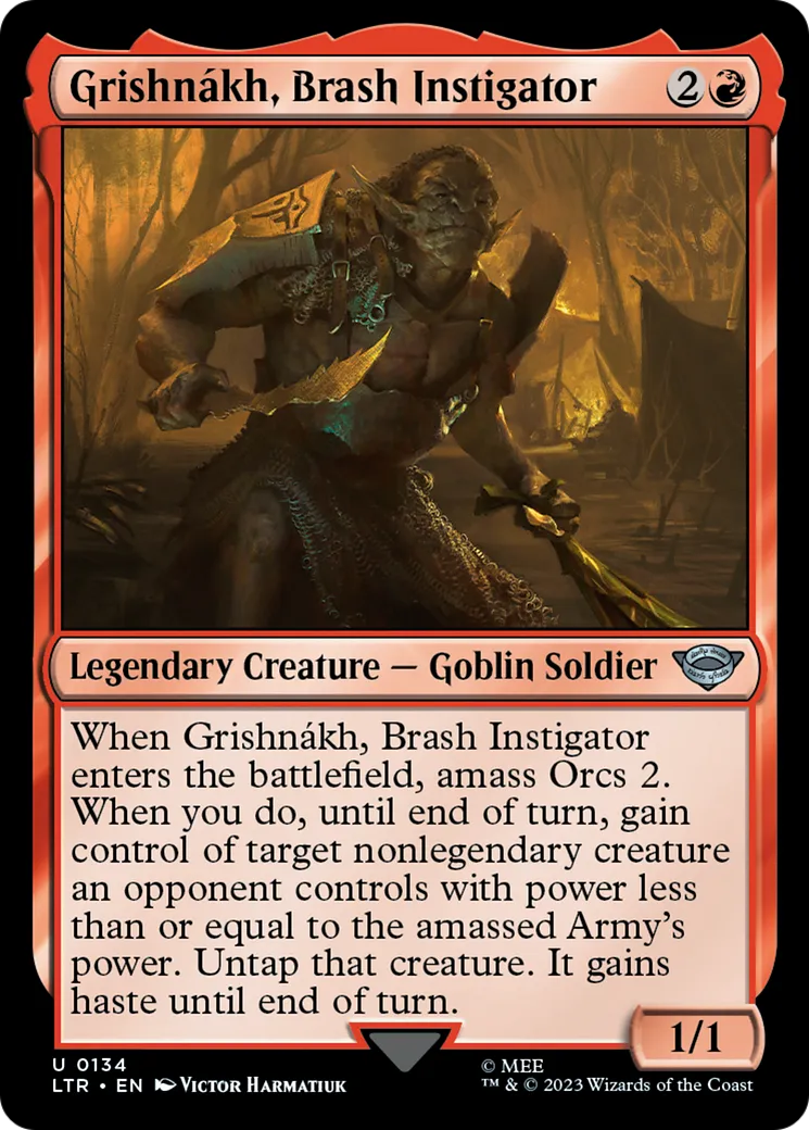 Grishnákh, Brash Instigator — The Lord of the Rings: Tales of Middle-earth — Magic: The Gathering