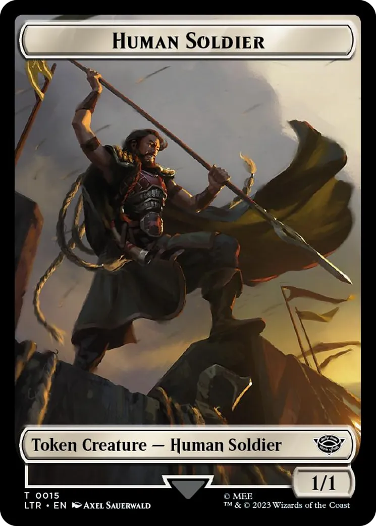 Human Soldier — The Lord of the Rings: Tales of Middle-earth — Magic: The Gathering