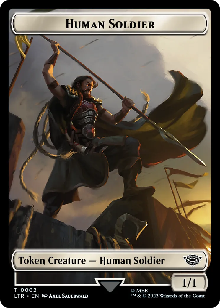 Human Soldier — The Lord of the Rings: Tales of Middle-earth — Magic: The Gathering