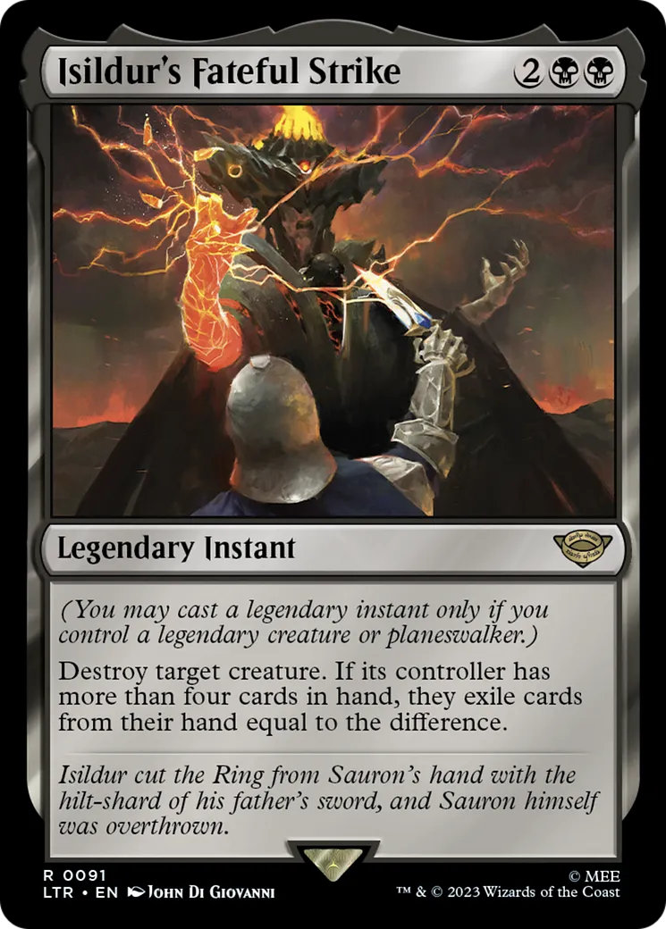 Frappe fatidique d'Isildur — The Lord of the Rings: Tales of Middle-earth — Magic: The Gathering