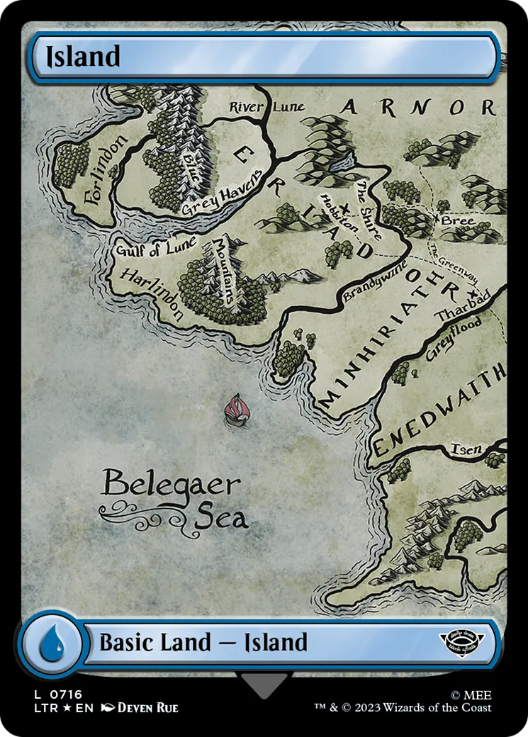 Island — The Lord of the Rings: Tales of Middle-earth — Magic: The Gathering