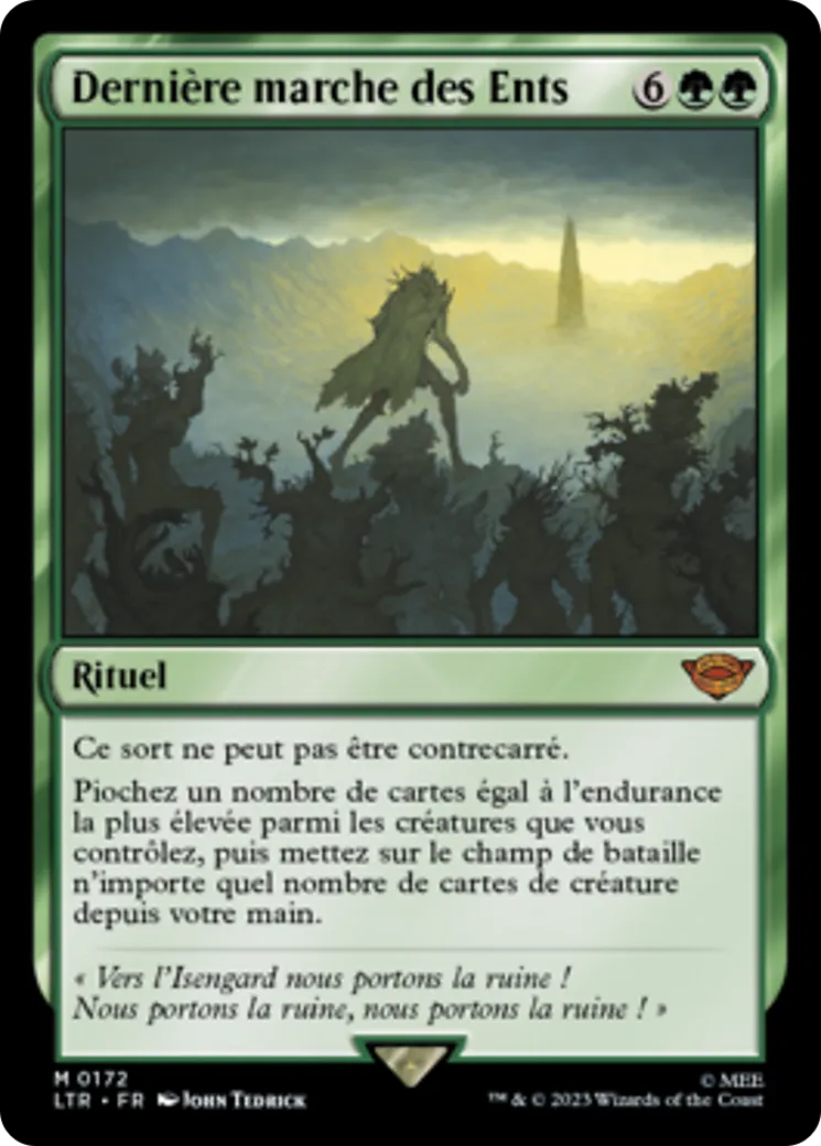 Dernière marche des Ents — The Lord of the Rings: Tales of Middle-earth — Magic: The Gathering