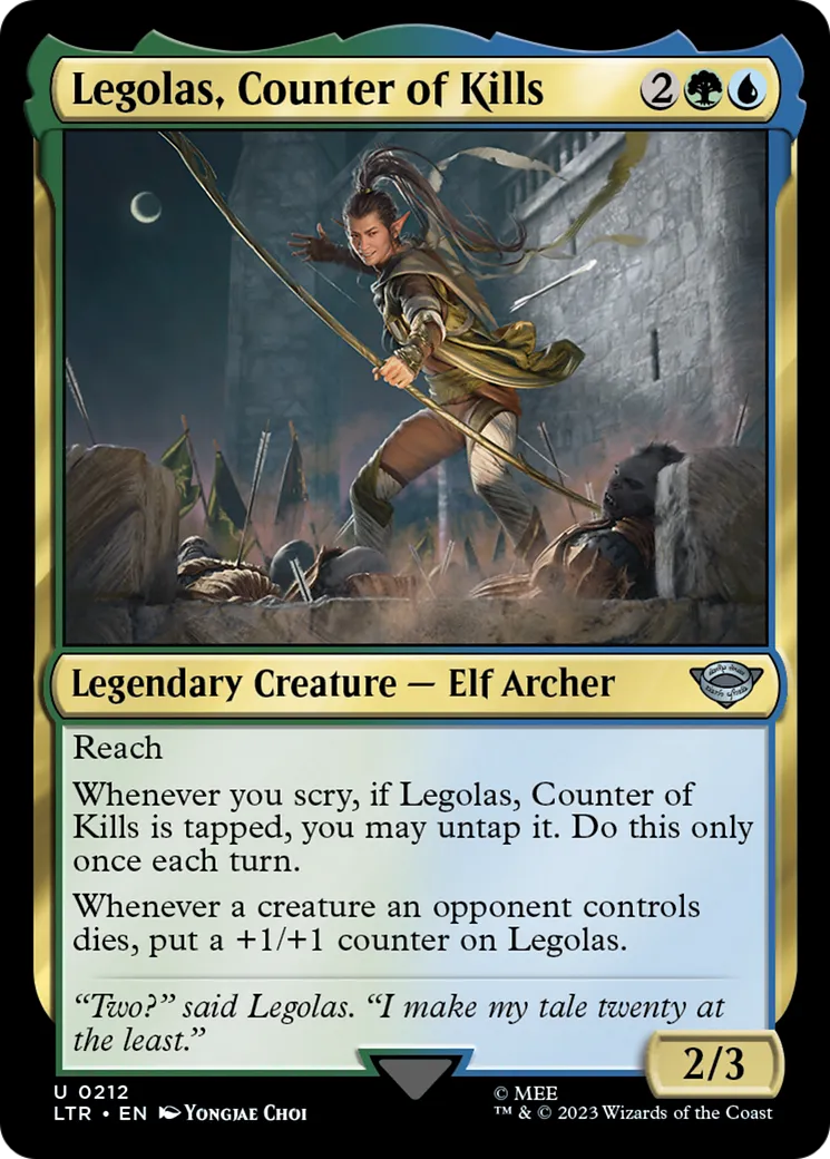 Legolas, Counter of Kills — The Lord of the Rings: Tales of Middle-earth — Magic: The Gathering